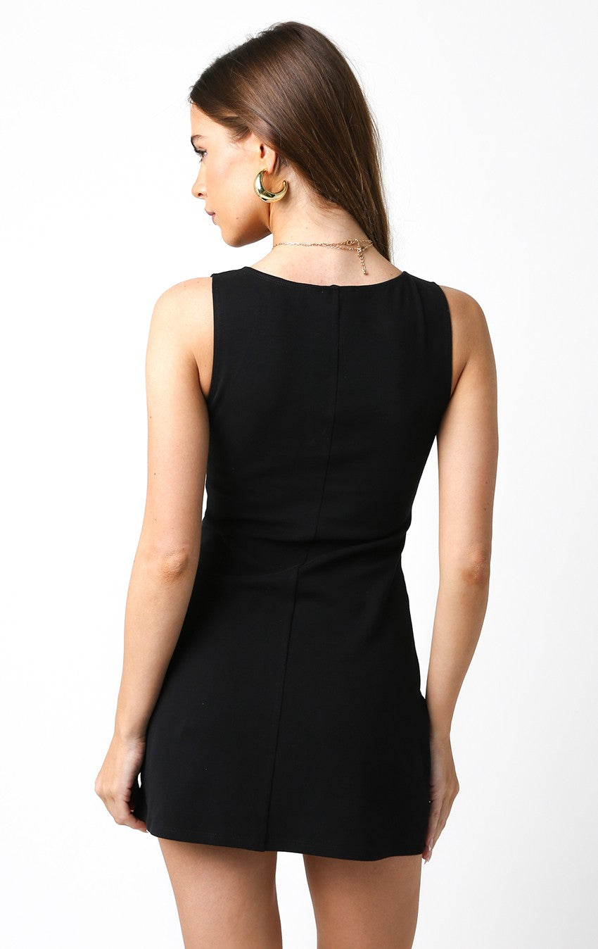 High Neck Mini Dress